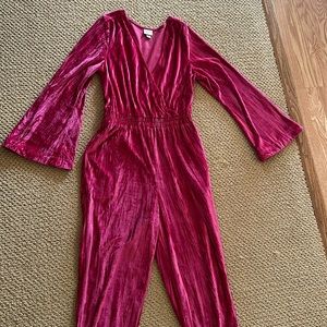 Velvet jumpsuit